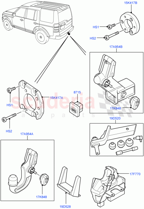 Part Diagram for Land Rover LR040248