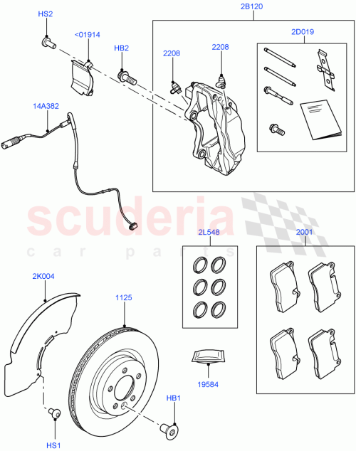 Part Diagram for Land Rover LR016683