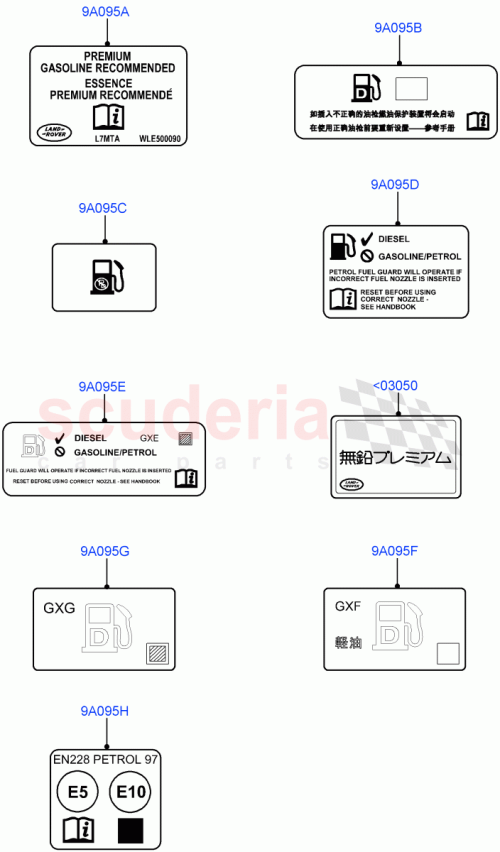 Part Diagram for Land Rover LR092520