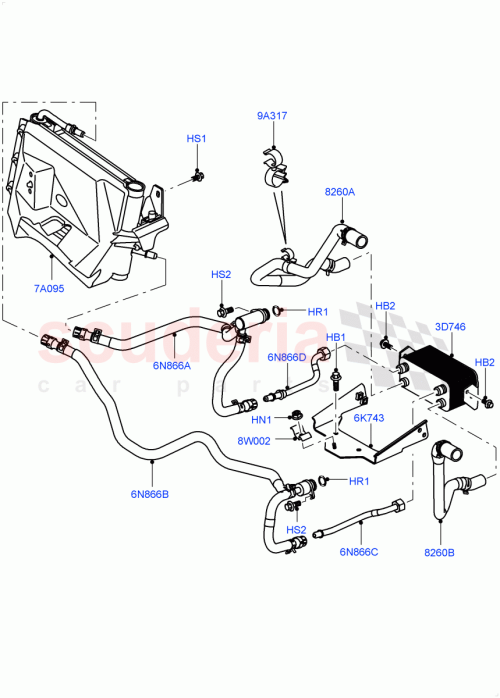 Part Diagram for Land Rover ESR2806