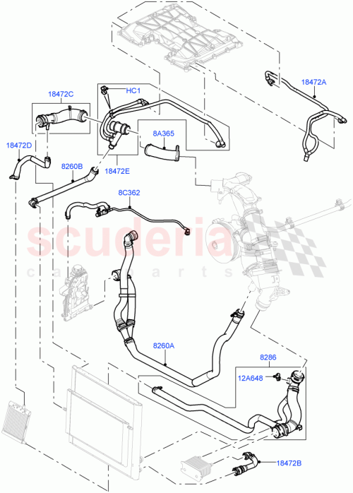 Part Diagram for Land Rover LR017361
