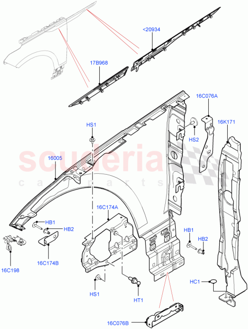 Part Diagram for Land Rover LR141163