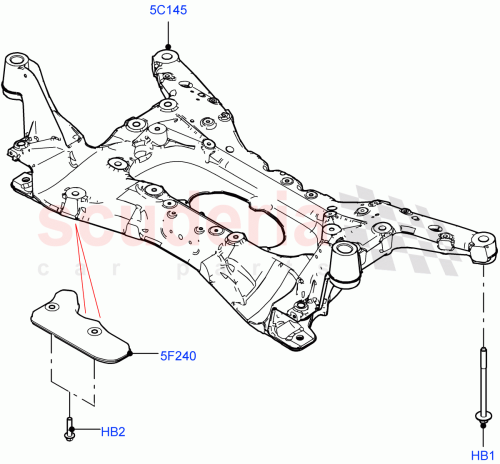 Part Diagram for Land Rover LR145249