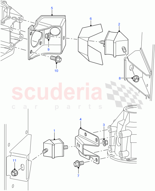 Part Diagram for Land Rover KQE500050