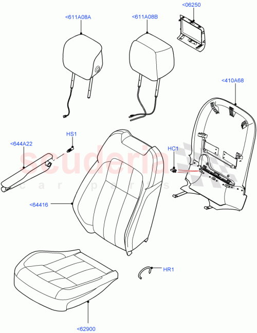 Part Diagram for Land Rover LR172345