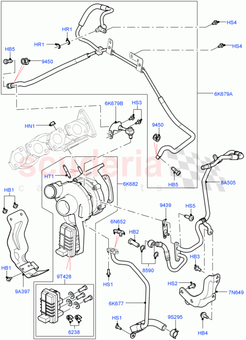 Part Diagram for Land Rover LR035130