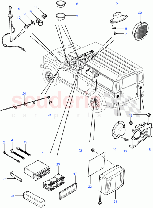 Part Diagram for Land Rover LR040846
