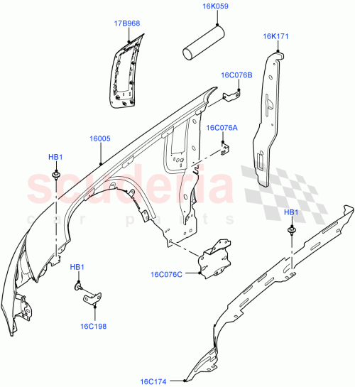 Part Diagram for Land Rover LR131595