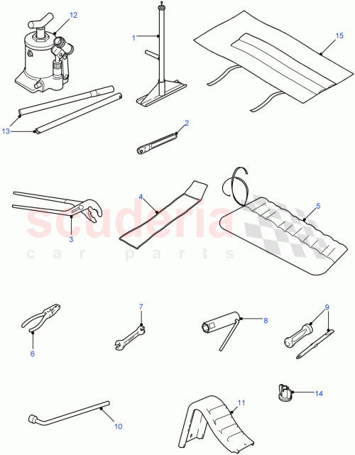 Part Diagram for Land Rover KAJ100571