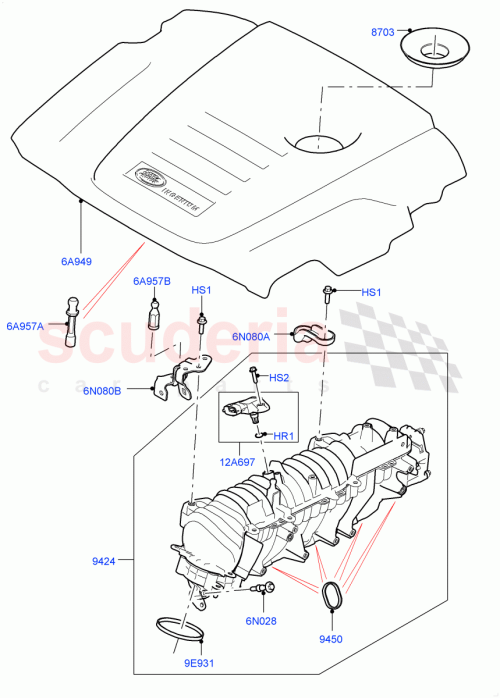 Part Diagram for Land Rover LR082517