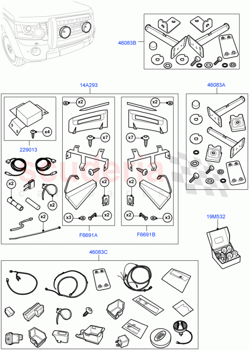 Part Diagram for Land Rover VPLAV0074