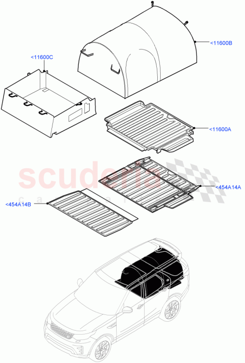 Part Diagram for Land Rover VPLRS0386