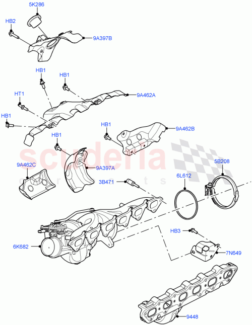 Part Diagram for Land Rover LR121258
