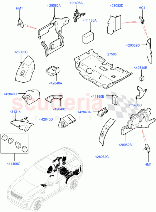 Part Diagram for Land Rover LR100219