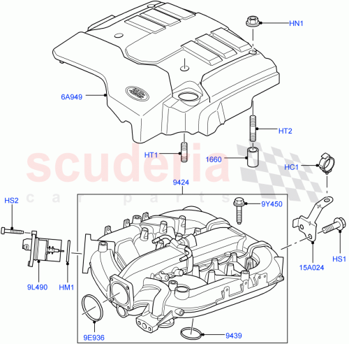 Part Diagram for Land Rover 4413274