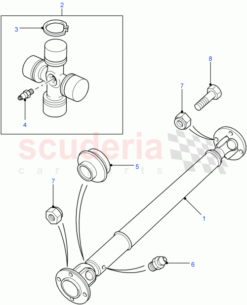 Part Diagram for Land Rover TVB500480