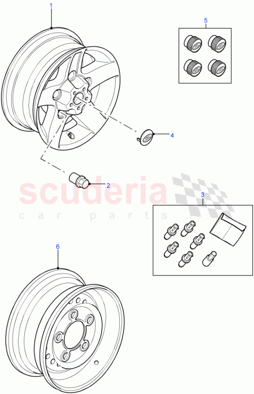 Part Diagram for Land Rover VPLDW0001YCM