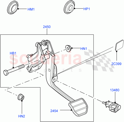 Part Diagram for Land Rover LR045343