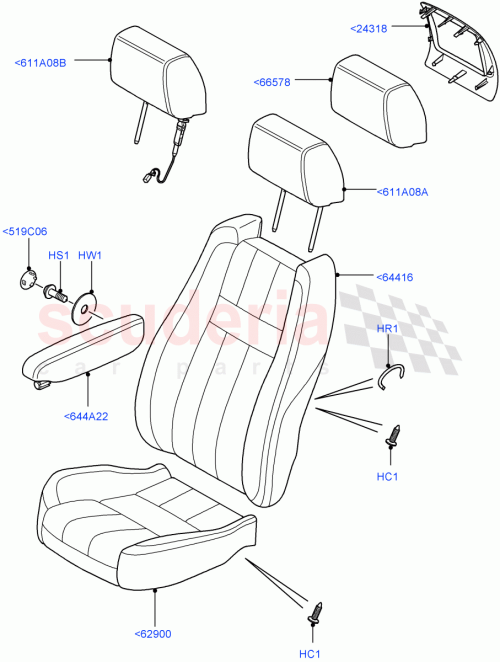 Part Diagram for Land Rover LR055849