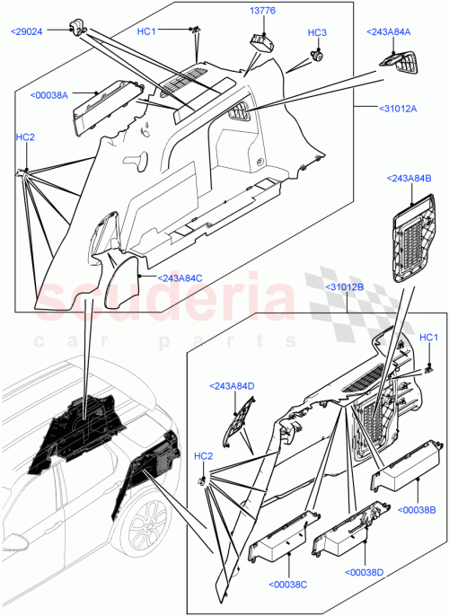 Part Diagram for Land Rover LR083713