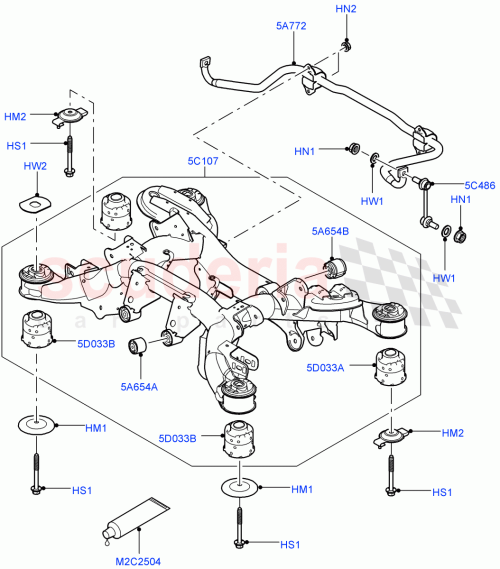 Part Diagram for Land Rover RYP100161