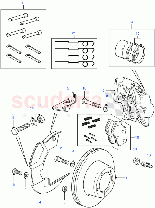 Part Diagram for Land Rover SEB500470