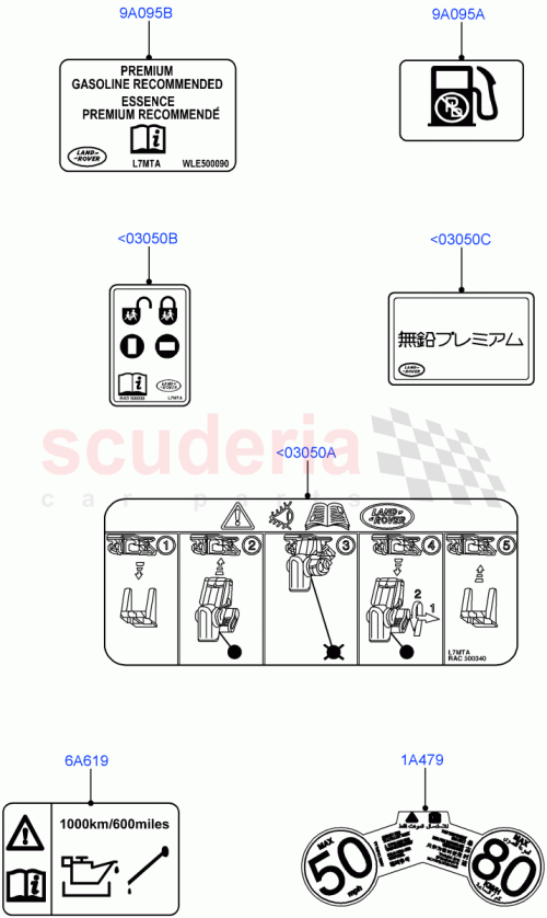 Part Diagram for Land Rover WLE500160