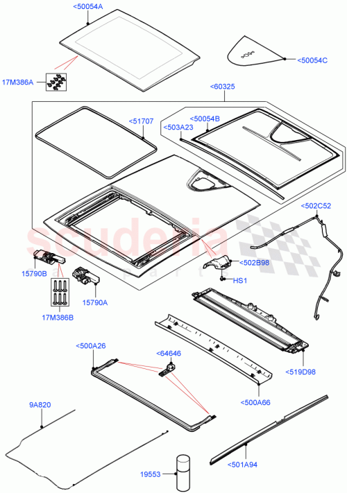 Part Diagram for Land Rover LR155560