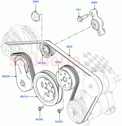 Part Diagram for Land Rover LR071037