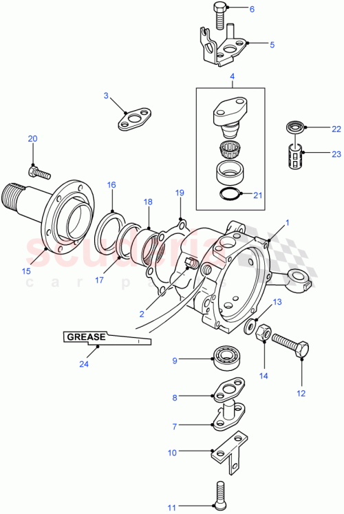 Part Diagram for Land Rover FRC2883