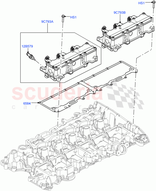 Part Diagram for Land Rover LR121809