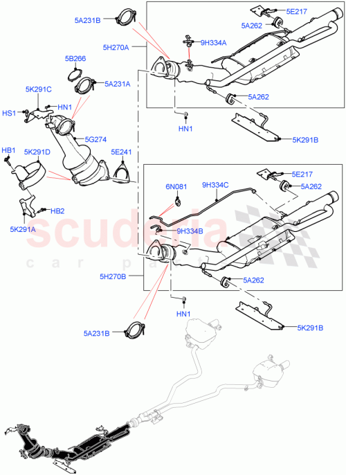 Part Diagram for Land Rover LR134916