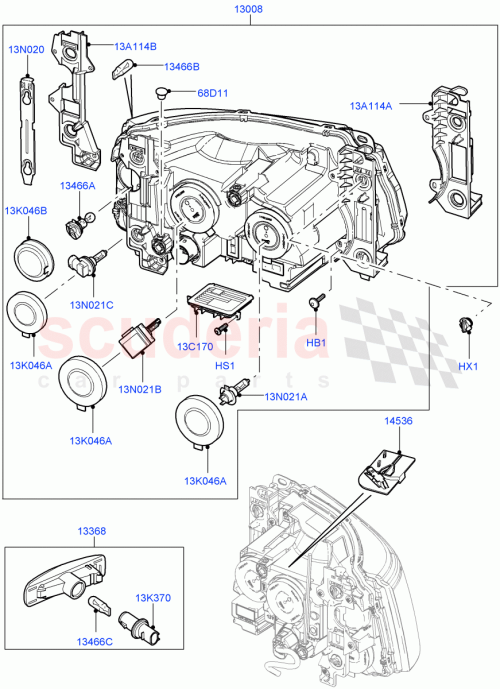 Part Diagram for Land Rover LR015090