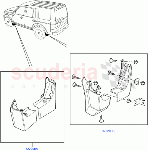 Part Diagram for Land Rover VPLAP0017