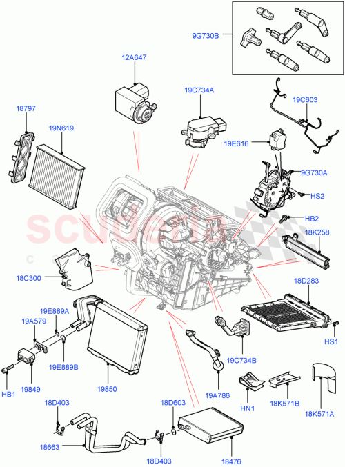 Part Diagram for Land Rover LR067262