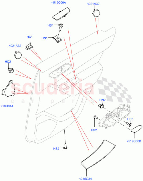 Part Diagram for Land Rover LR091489