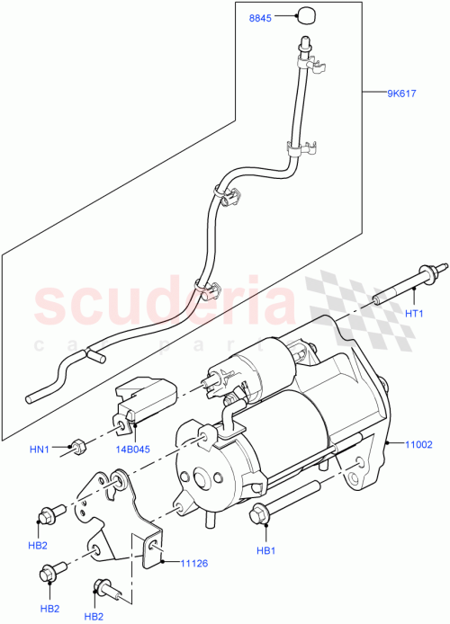 Part Diagram for Land Rover LR090950