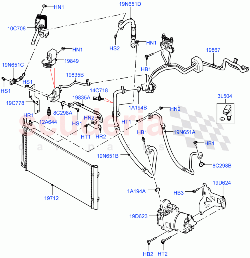Part Diagram for Land Rover LR150025