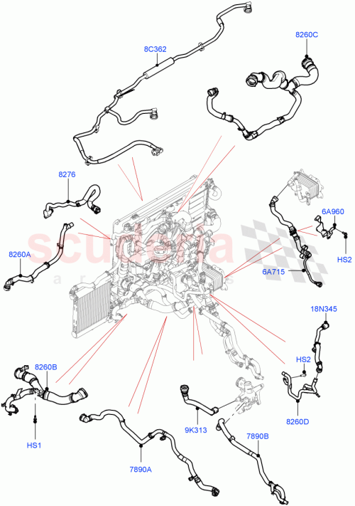 Part Diagram for Land Rover LR140818