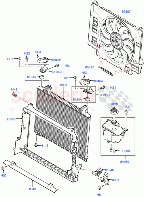 Part Diagram for Land Rover LR116202