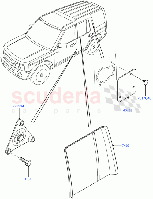 Part Diagram for Land Rover LR048457