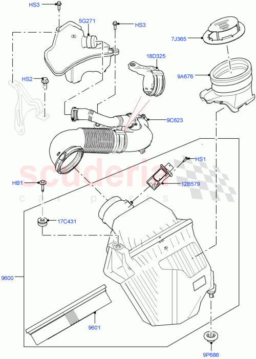 Part Diagram for Land Rover LR139650