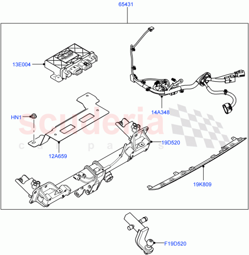 Part Diagram for Land Rover VPLE110AUS01SA