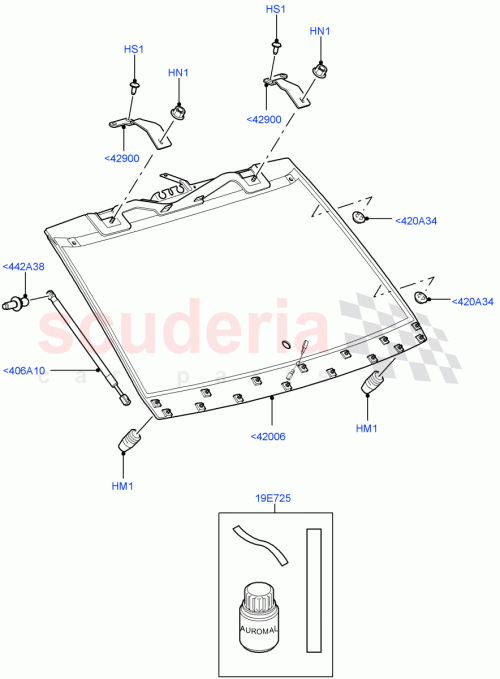 Part Diagram for Land Rover LR016244