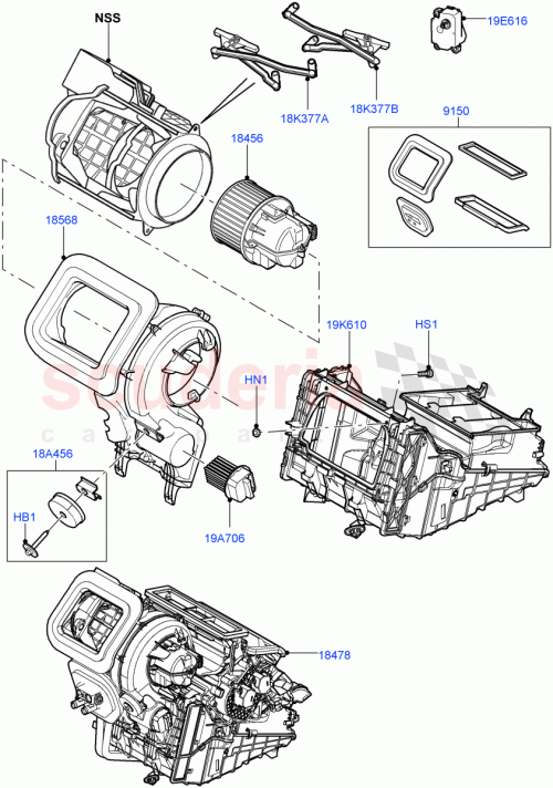 Part Diagram for Land Rover LR124806