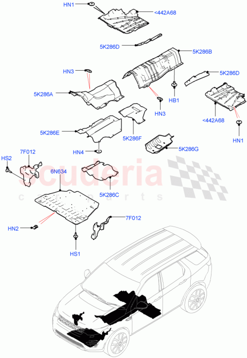 Part Diagram for Land Rover LR061104