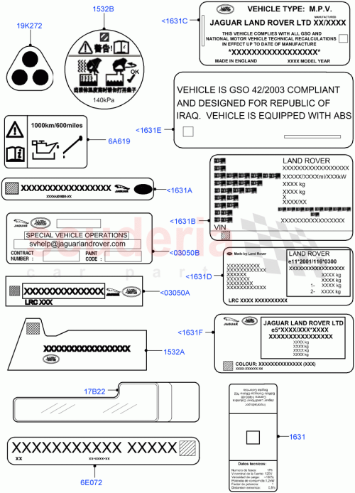 Part Diagram for Land Rover LR049190