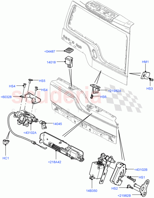 Part Diagram for Land Rover BYA500011