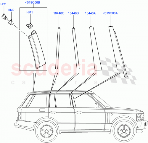 Part Diagram for Land Rover DDE000121PMD