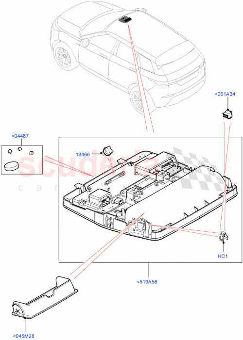Part Diagram for Land Rover LR082603